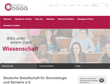 Tablet Screenshot of dggg-online.de